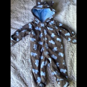 3mo Boy Fleece Jumpsuit